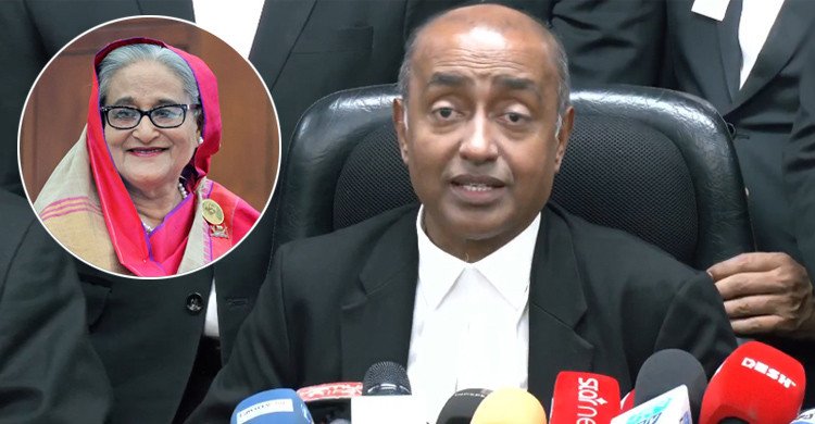 শেখ হাসিনাও এখন তত্ত্বাবধায়ক সরকার চান, ভূতের মুখে রাম নাম: অ্যাটর্নি জেনারেল